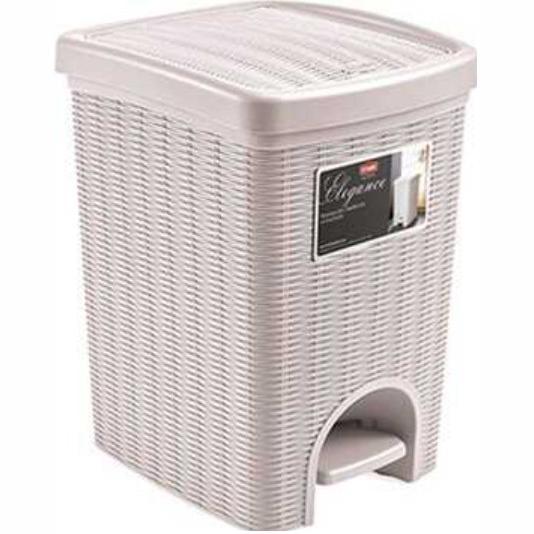 Ведро Stefanplast Elegance 30127 пластиковое с педалью и крышкой 6 л Розовый (42523)
