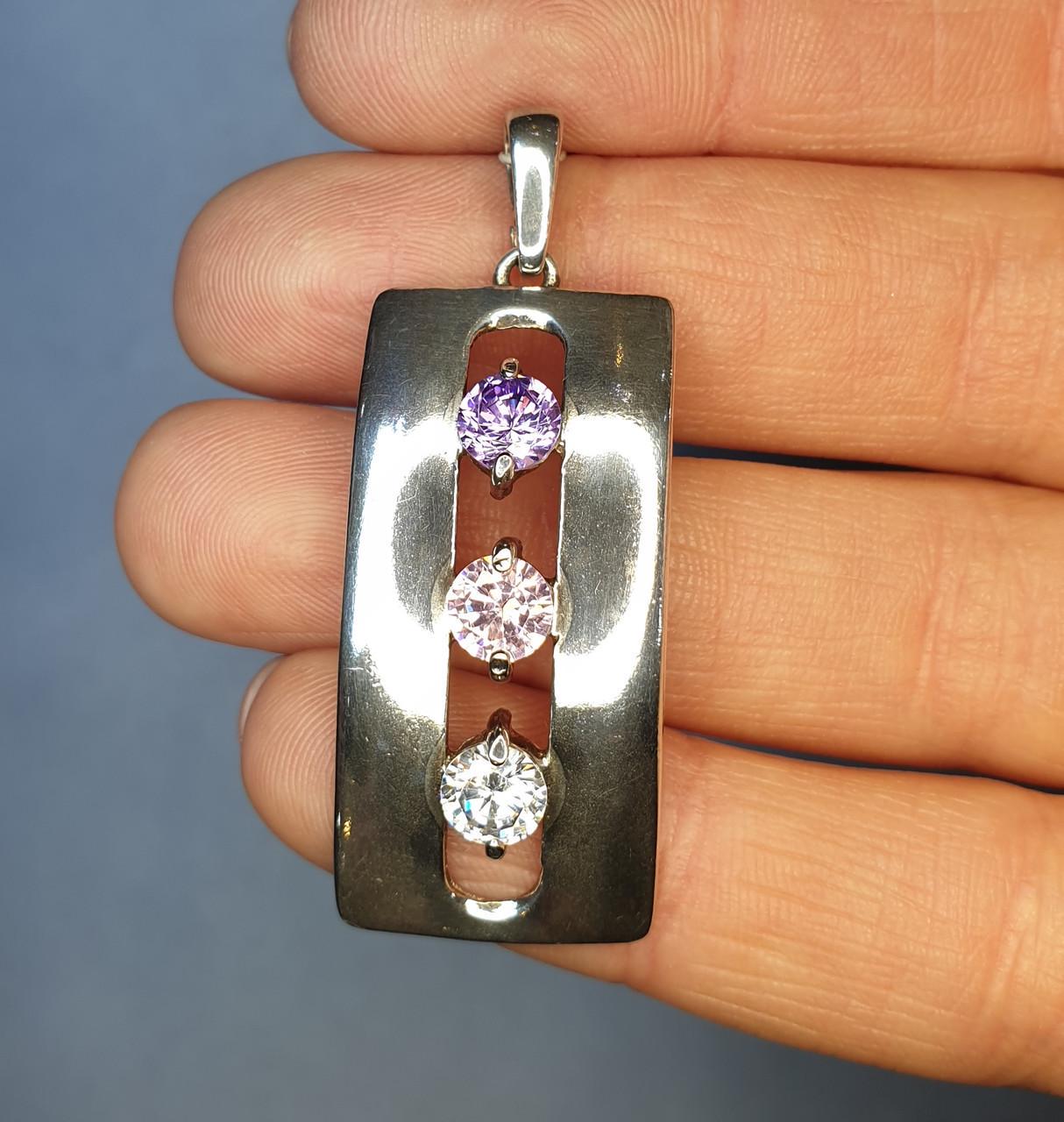 Кулон серебряный с кубическим цирконием 5,36 г (1308551247)