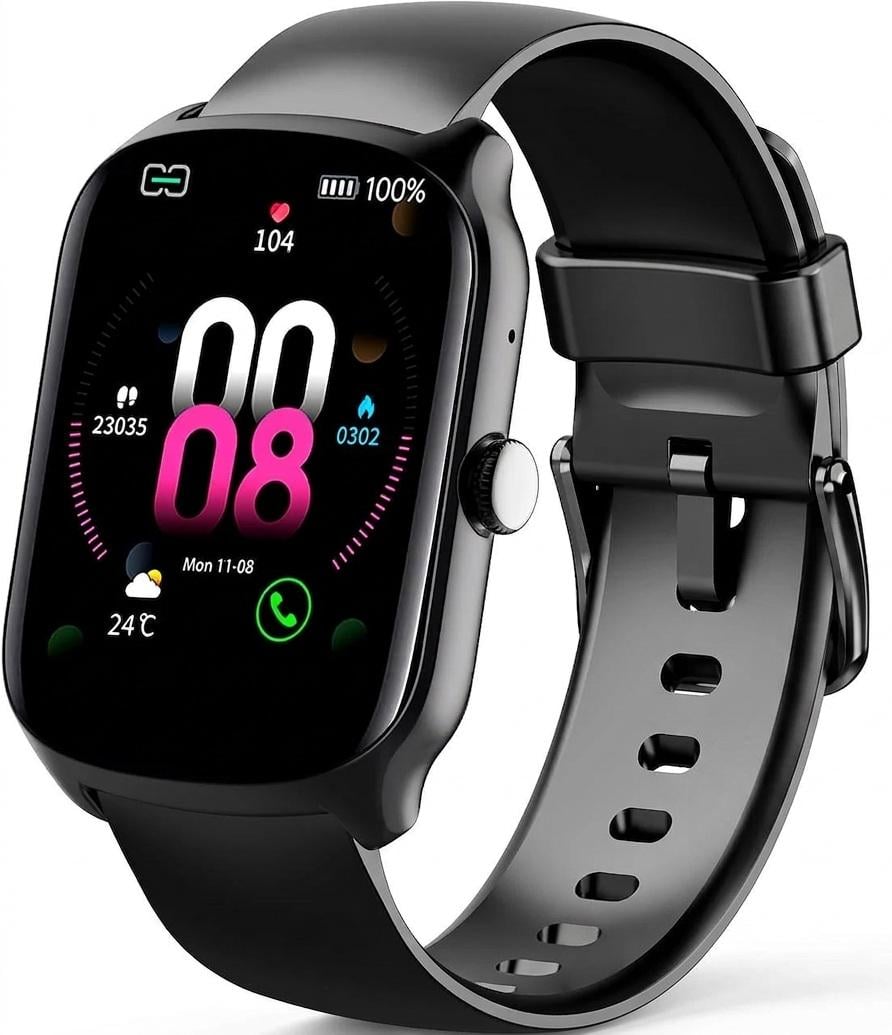 Смарт-часы Qecnato S68 1,95" со звонками 112 спортивными режимами мониторингом здоровья и защитой IP68