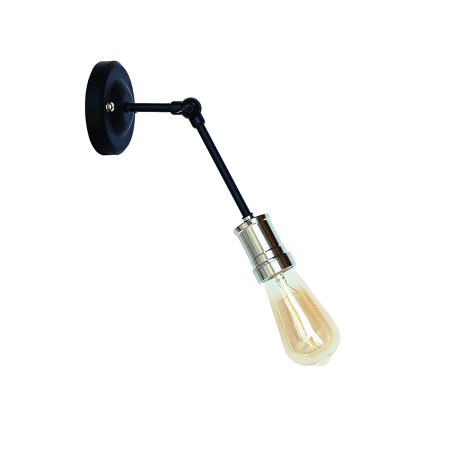 Бра Levistella Lofty индустриальное с патроном AMP20 Черный/Хром (1963530474)