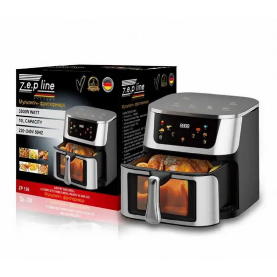 Мультипечь сенсорная Zepline 10 л Черный (ZP-126)