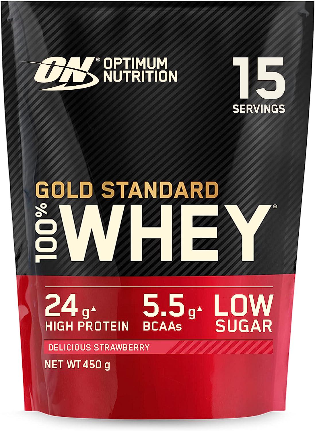 Протеин Optimum Nutrition Whey Gold Standard Strawberry 450 г (00000025063)