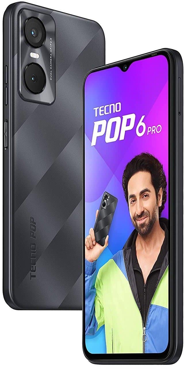 Смартфон Tecno BE8 POP 6 Pro 2/32Gb 4895180785511 Polar Black UA-UCRF (78435) - фото 5