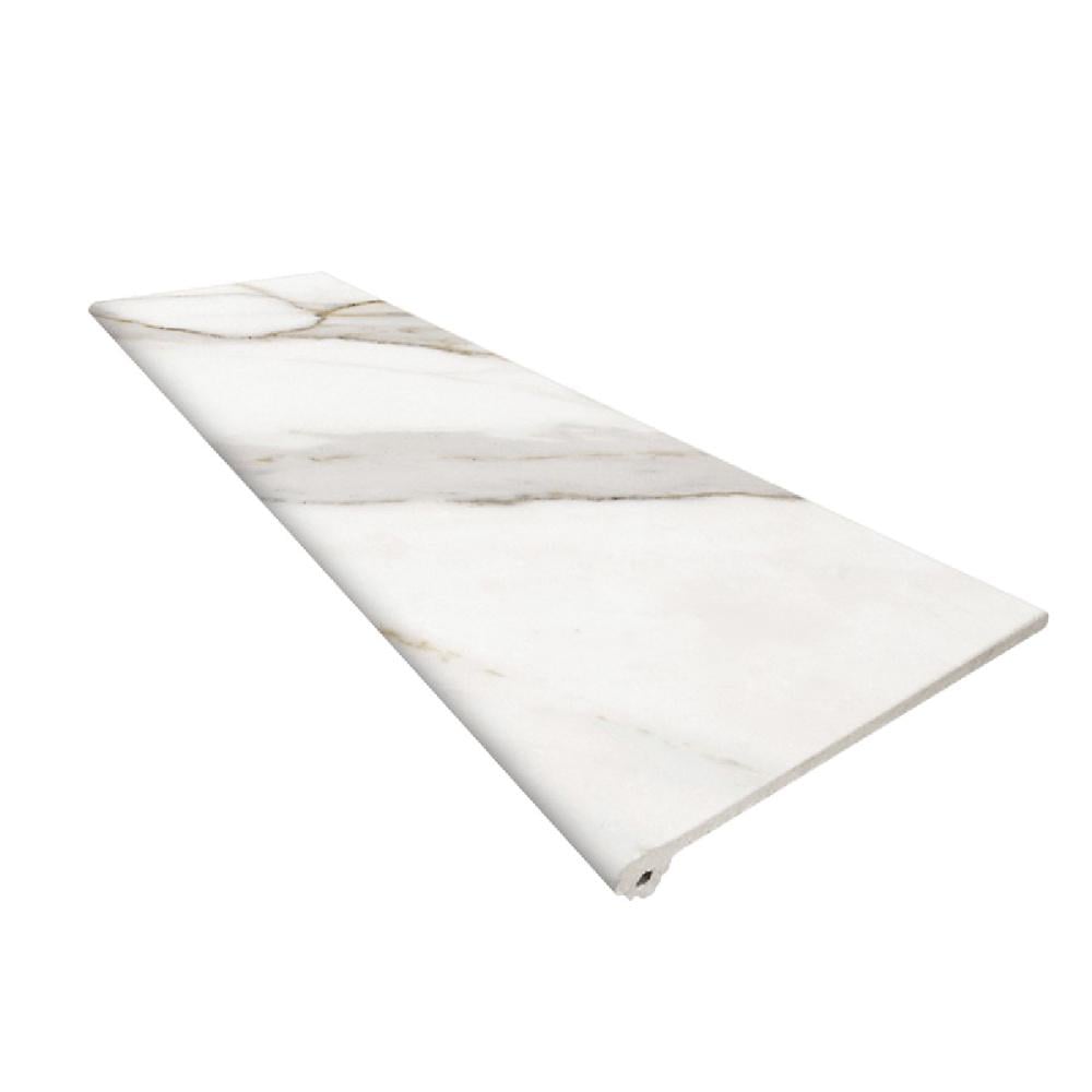 Ступенька клинкерная Peldano Fior. Calacatta белая 30x1200x330 мм (004643)