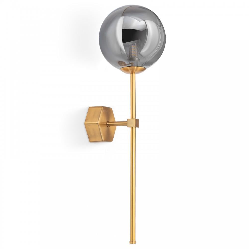 Бра Leontodo со стеклянным плафоном Gold/Graphite (WL-000105/GLD GRP) Бра Leontodo со стеклянным плафоном Gold/Graphite (WL-000105/GLD GRP)