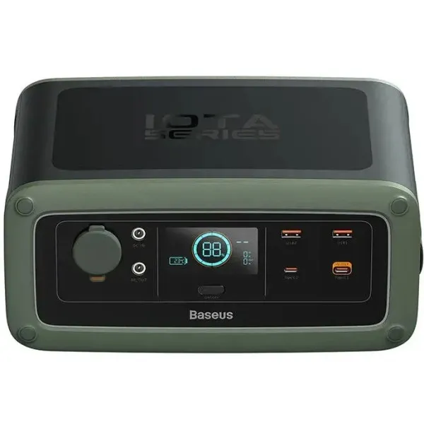 Зарядная станция портативная BASEUS ioTa Series Portable Power Station 450W DE/EU 220V Cold PPYT010206 Green (2121537743) - фото 3