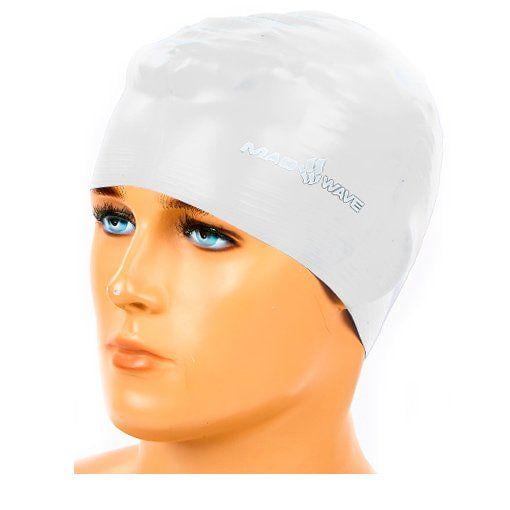 Шапочка для плавання Mad Wave Solid M056501 Білий (60444006) - фото 1 Шапочка для плавання Mad Wave Solid M056501 Білий (60444006) - фото 1