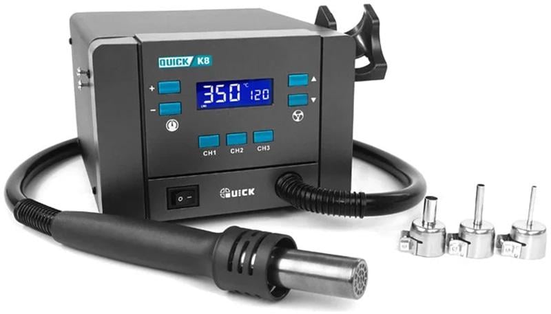 Термовоздушная паяльная станция QUICK K8 1000 Вт 100-500°С 50 л/мин