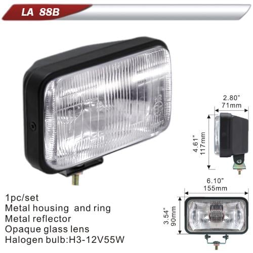 Фара додаткова DLAA 88B-W H3-12V-55W 155х90 мм (37802)