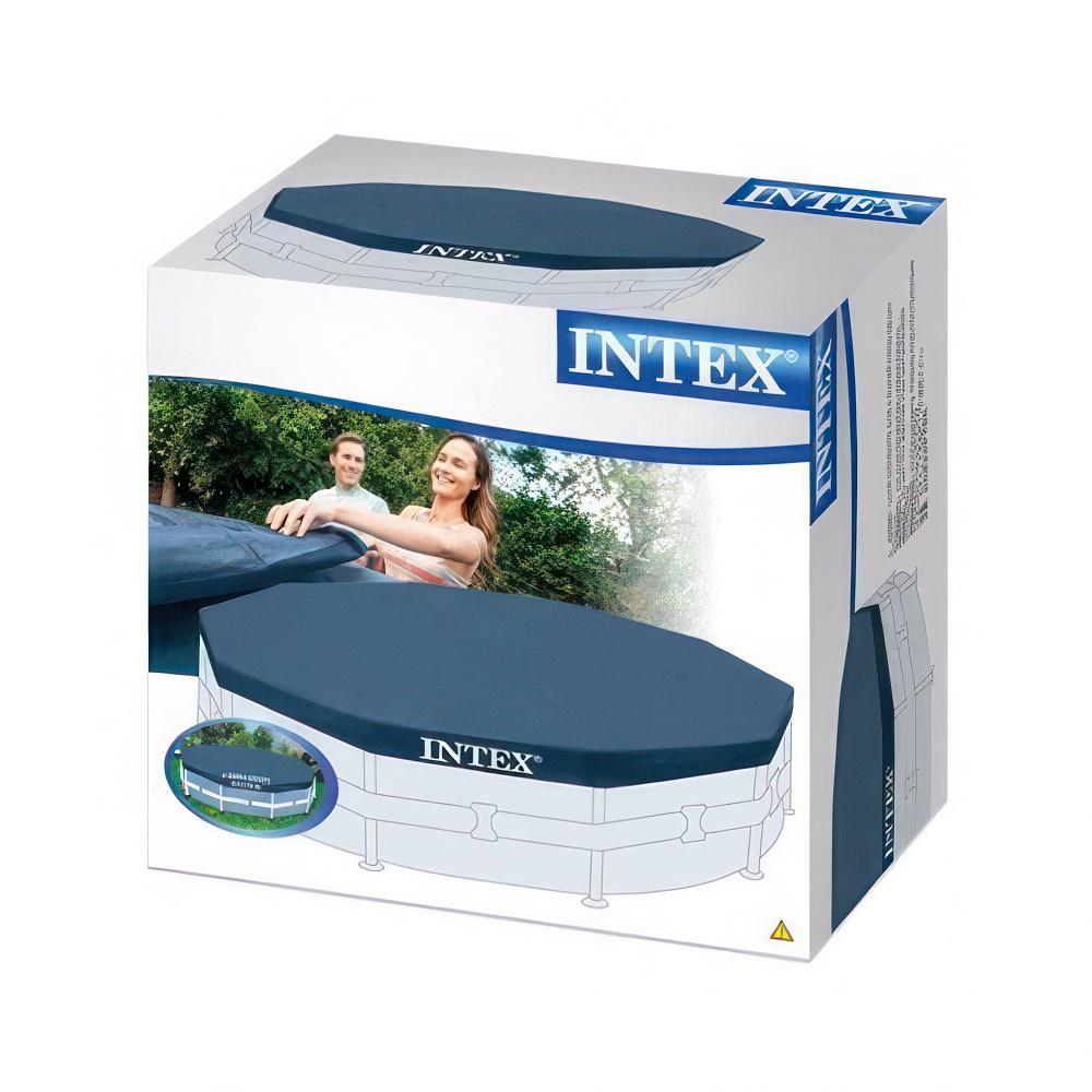 Захисний тент-чохол для каркасного басейну Intex 28030 305 см - фото 6