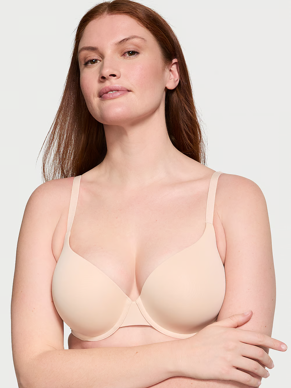 Бюстгальтер з пуш ап Victoria's Secret T-shirt Perfect Shape Push-Up Bra 70A Бежевий (20459767)