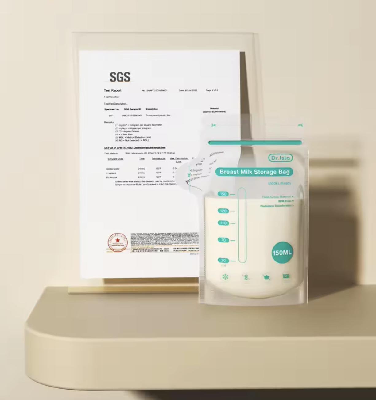 Пакеты для хранения грудного молока Dr. Isla 150 мл 30 шт. (25910316) - фото 3