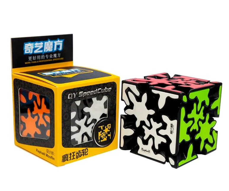 Головоломка кубик QiYi MofangGe Crazy Gear Cube 3x3 шестеренчатая (136855) - фото 2