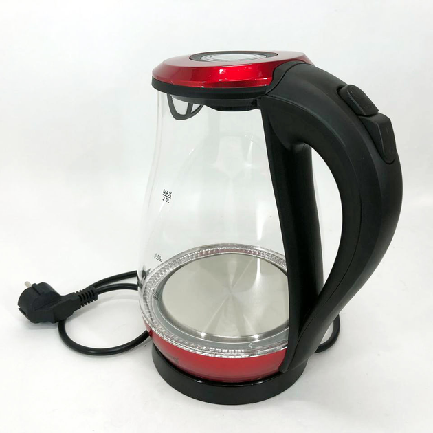 Електрочайник Rainberg RB-914 скляний з індикатором (26858177) - фото 3 Електрочайник Rainberg RB-914 скляний з індикатором (26858177) - фото 3