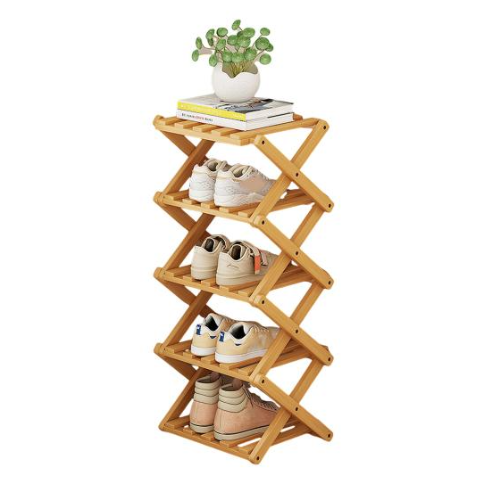 Полка для обуви в прихожую из бамбука 5 яруса 71x26x26 см (C00276-2) Полка для обуви в прихожую из бамбука 5 яруса 71x26x26 см (C00276-2)