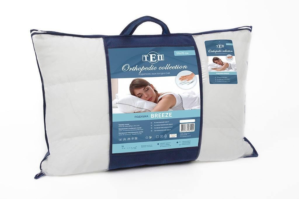 Подушка з поліефірного волокна мікрофібра 50х70 см Білий (П4К-mur-DoubleAir-001) - фото 4