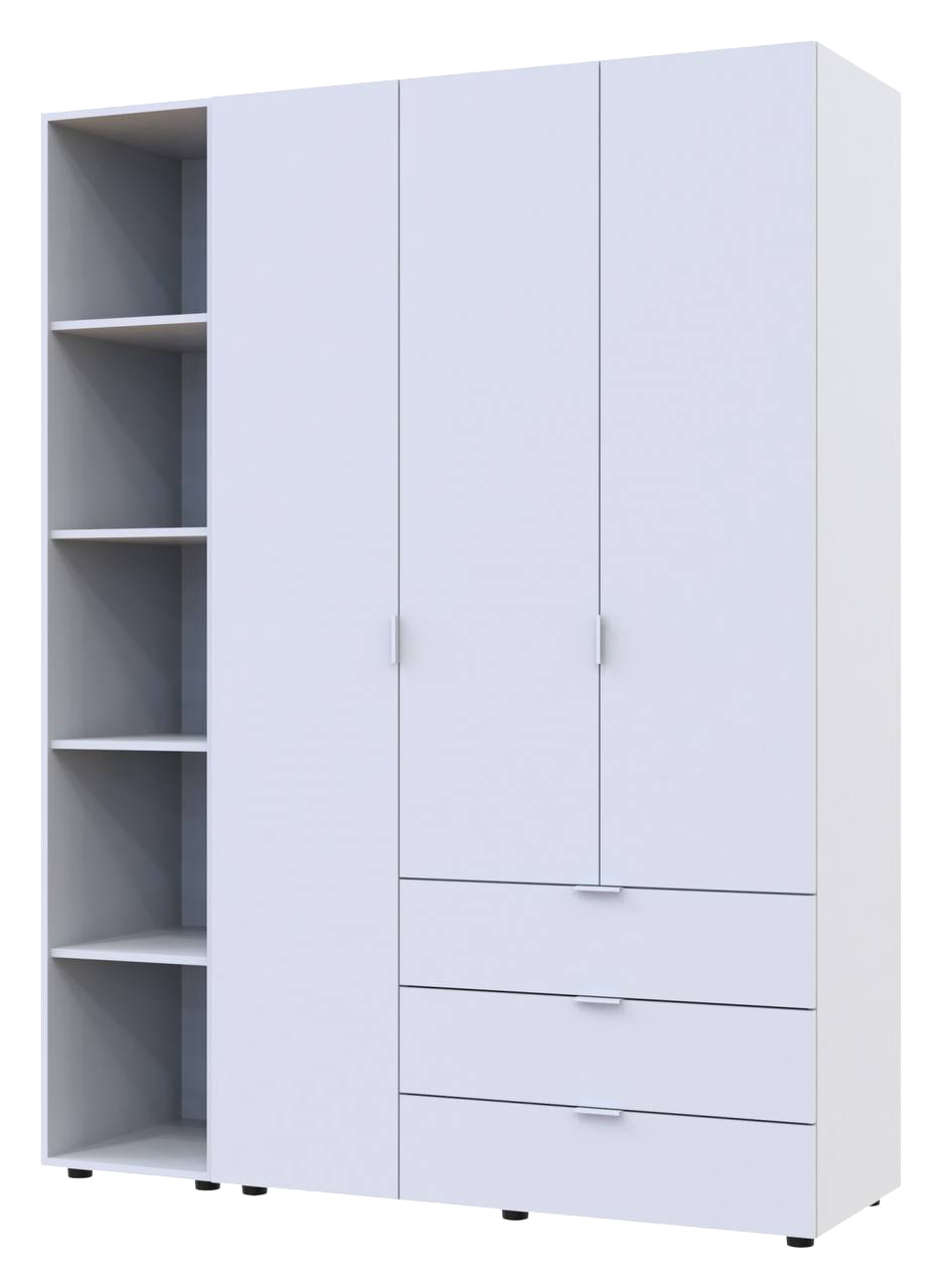 Шкаф Doros Гелар с этажеркой 3 ДСП 154,4х49,5х203,4 см Белый (42005034) Шкаф Doros Гелар с этажеркой 3 ДСП 154,4х49,5х203,4 см Белый (42005034)