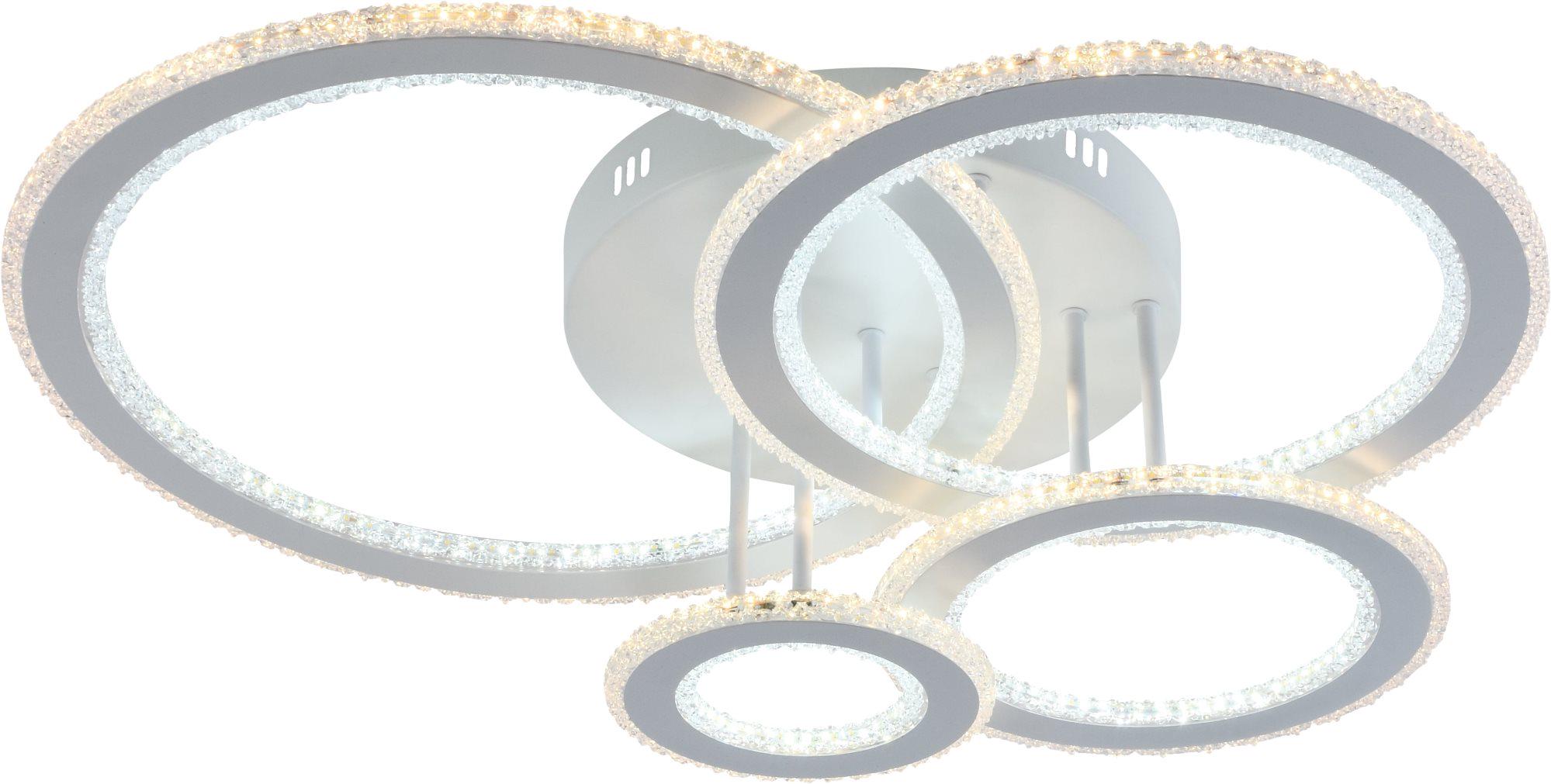 Люстра светодиодная Sirius LI8416/4C WH RGB 260 W 10 W акриловая (000032957)