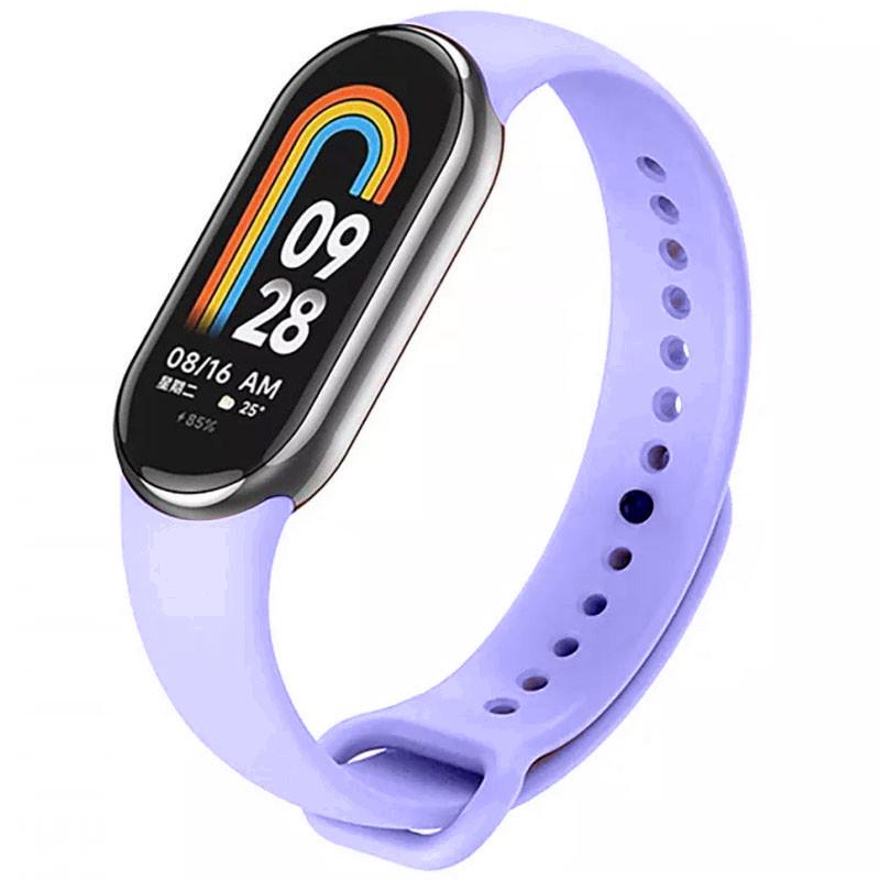 Ремінець силіконовий для Xiaomi Mi Band 8 Бузковий/Elegant Purple (00000065484_30)