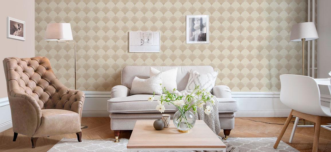 Обои бумажные акриловые V.I.P. Континент Талли Кремовый (30211 G) - фото 5