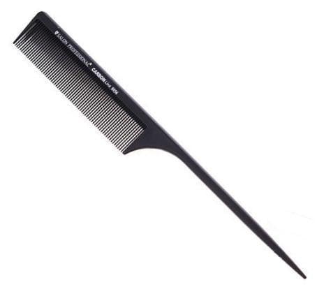 Расческа для волос Salon Professional Carbon Line с хвостиком (0056)