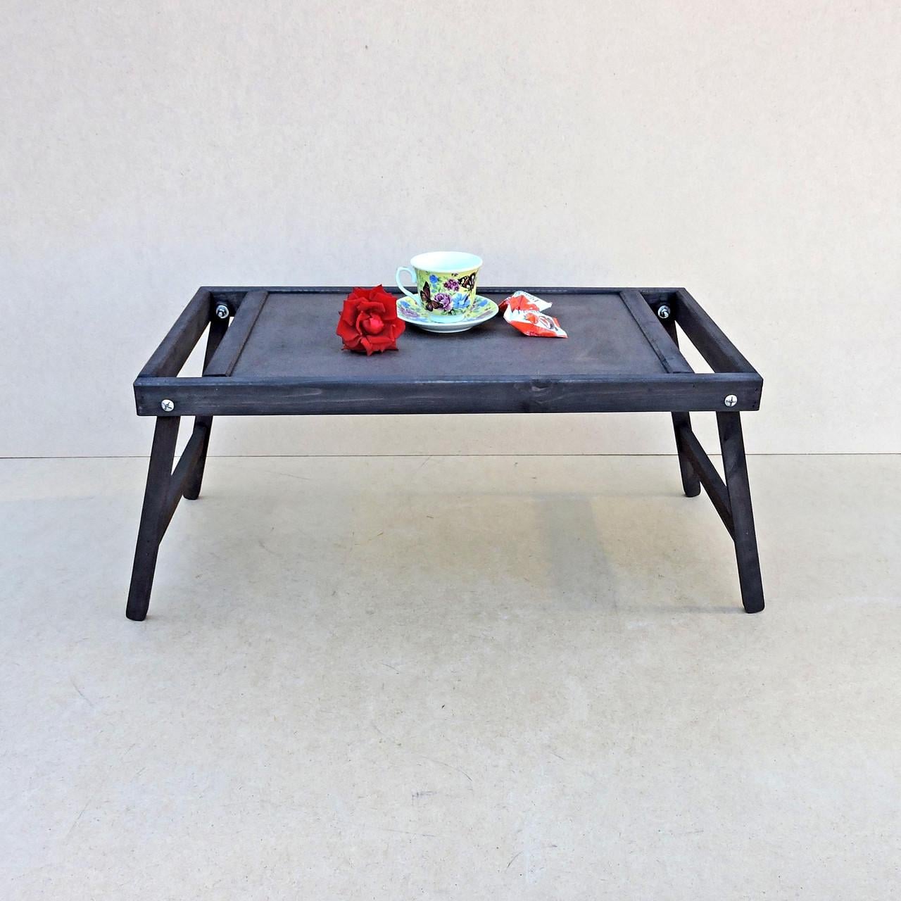 Столик-поднос для завтрака из дерева Теннесси Венге (СТП-000612)