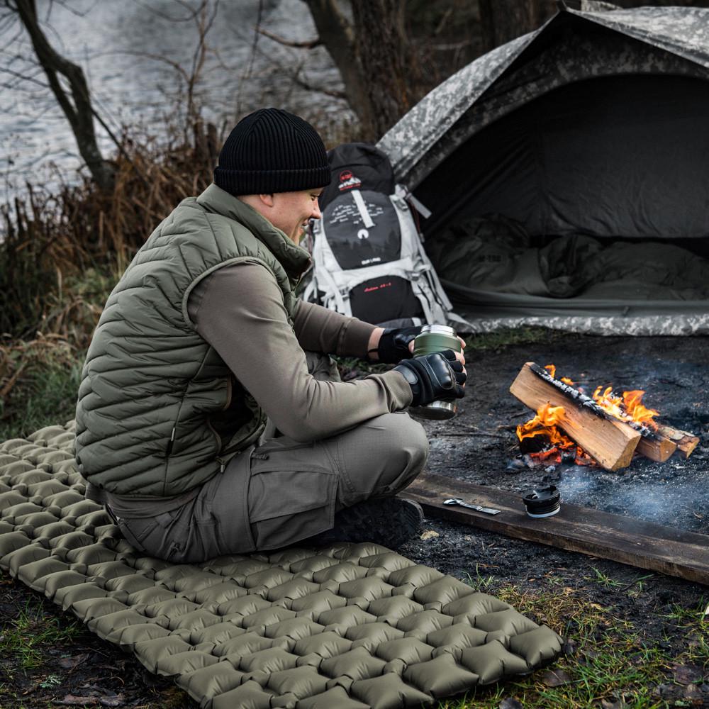 Каремат надувной M-Tac 195х60 см Зеленый (9160) - фото 3 Каремат надувной M-Tac 195х60 см Зеленый (9160) - фото 3