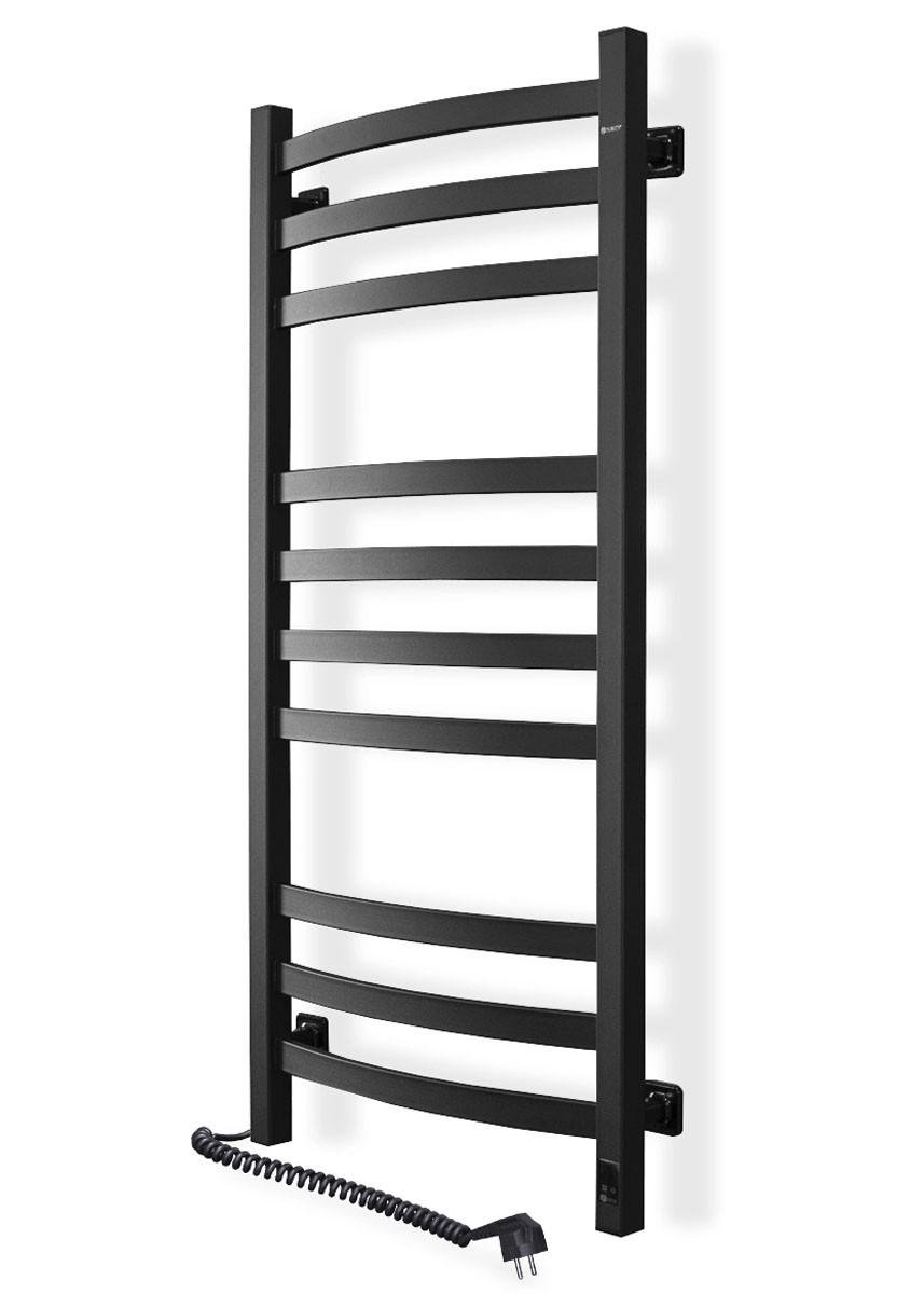 Рушникосушка електрична Navin Avalon Sensor ліва 480х1000 Чорний муар