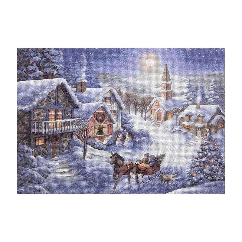 Набор для вышивания крестиком Dimensions 08689 Sleigh Ride (16442) Набор для вышивания крестиком Dimensions 08689 Sleigh Ride (16442)
