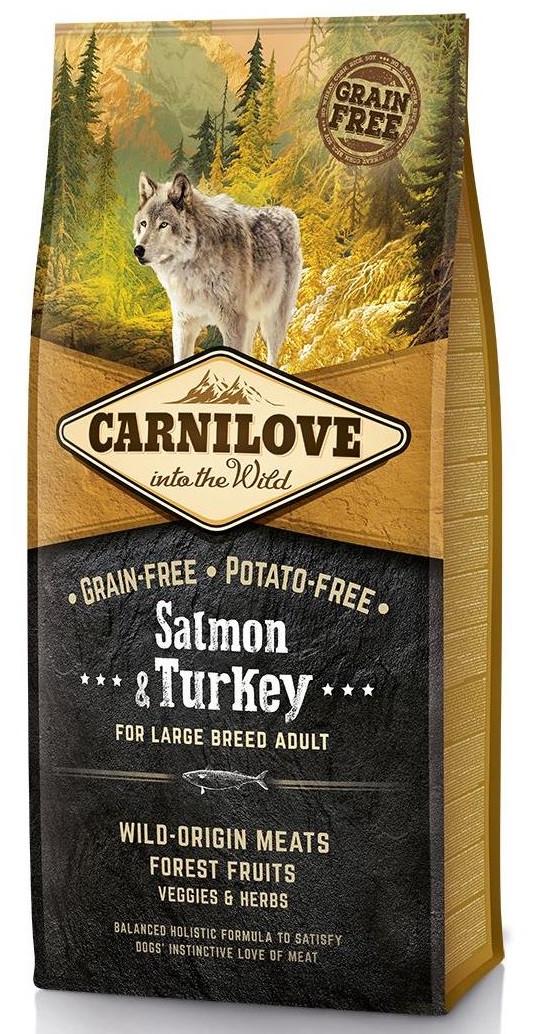 Корм беззерновий для собак великих порід Carnilove Salmon&Turkey Large Breed з лососем та індичкою 12 кг