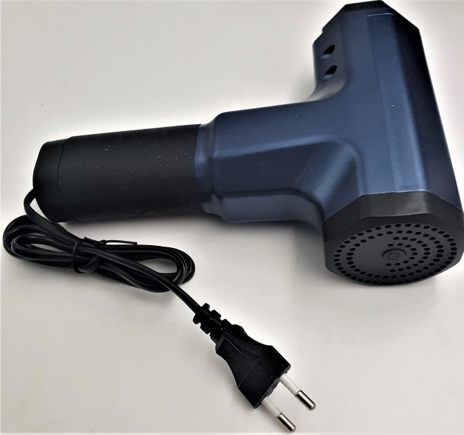 Масажний пістолет Fascial-Gun FG309HL ручний портативний 220 В Синiй (758c739b) - фото 3