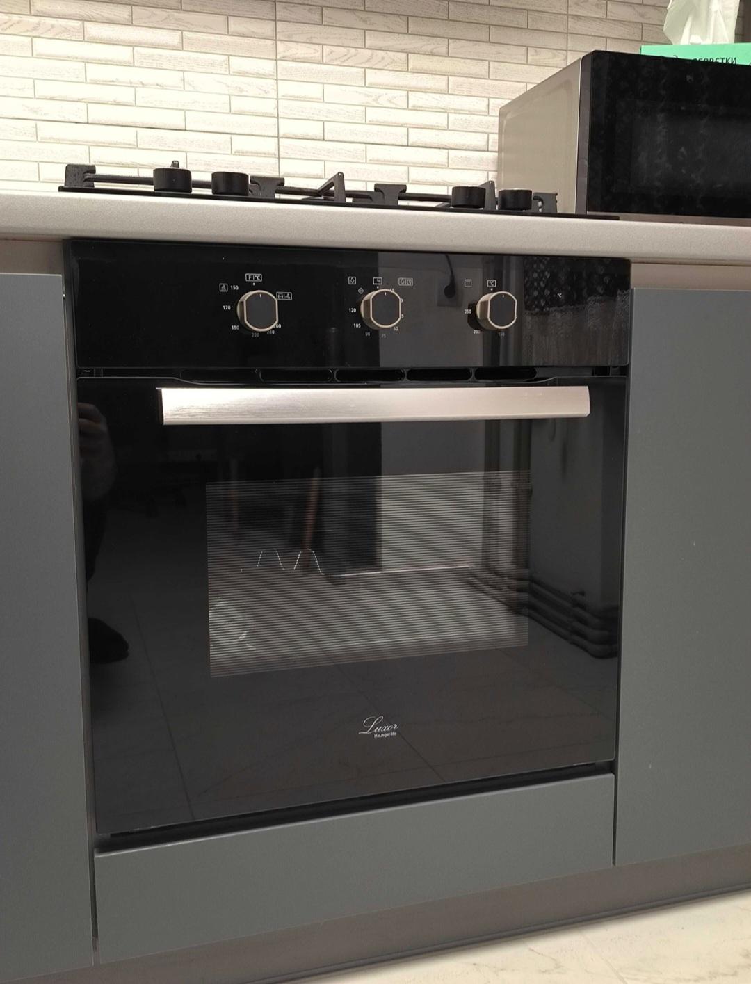 Духова шафа газова Luxor Qualität 60 GBO Grill + конвектор Чорний - фото 12