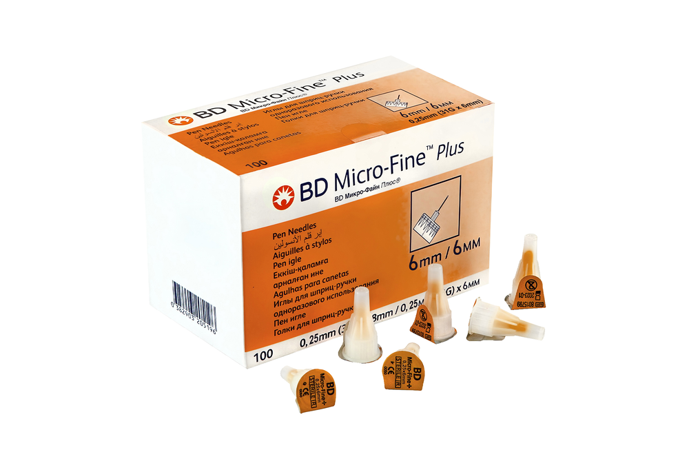 Иглы для шприц-ручки BD Micro-Fine 31G 0,25х6 мм (COM05650)