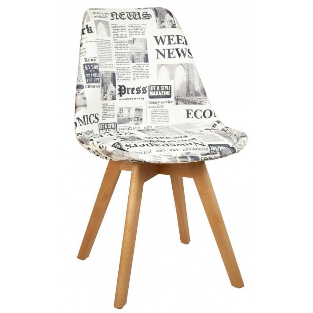 Стул для кухни обеденный Bonro B-487 FB с текстом (47000045)