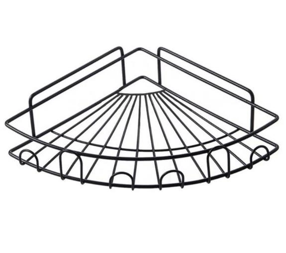 Полка для ванны Stenson TL00408 угловая 23x6 см Черный (576388)