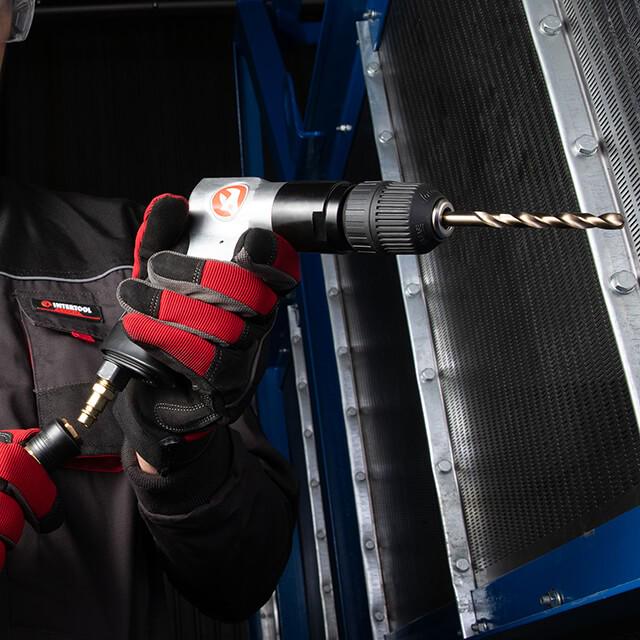 Дрель пневматическая Intertool PT-0903 с реверсом патрон самозажимной 15-10 мм 3/8" (108949) - фото 2