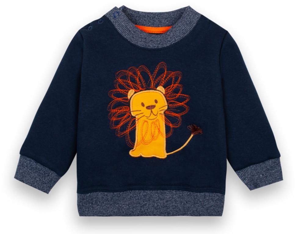 Свитер детский для мальчика GABBI DG-20-21-3 Зооленд 68 см Темно-синий (12372)