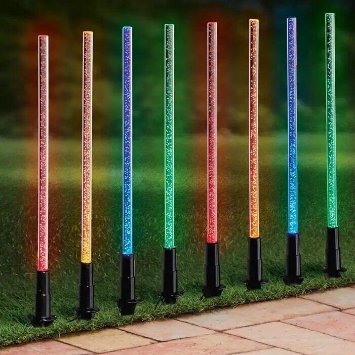 Светильники садово-парков Sirius наземные с цветными светодиодами на солнечной батарее (SLP31) Светильники садово-парков Sirius наземные с цветными светодиодами на солнечной батарее (SLP31)