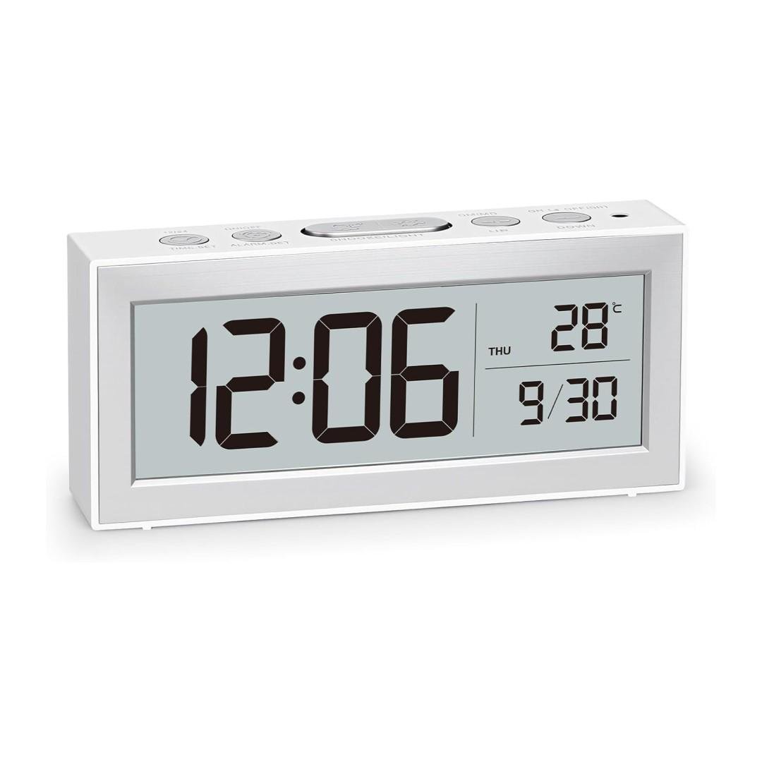 Часы настольные электронные Mids LCD на батарейках с автоматической подсветкой (L-925W)