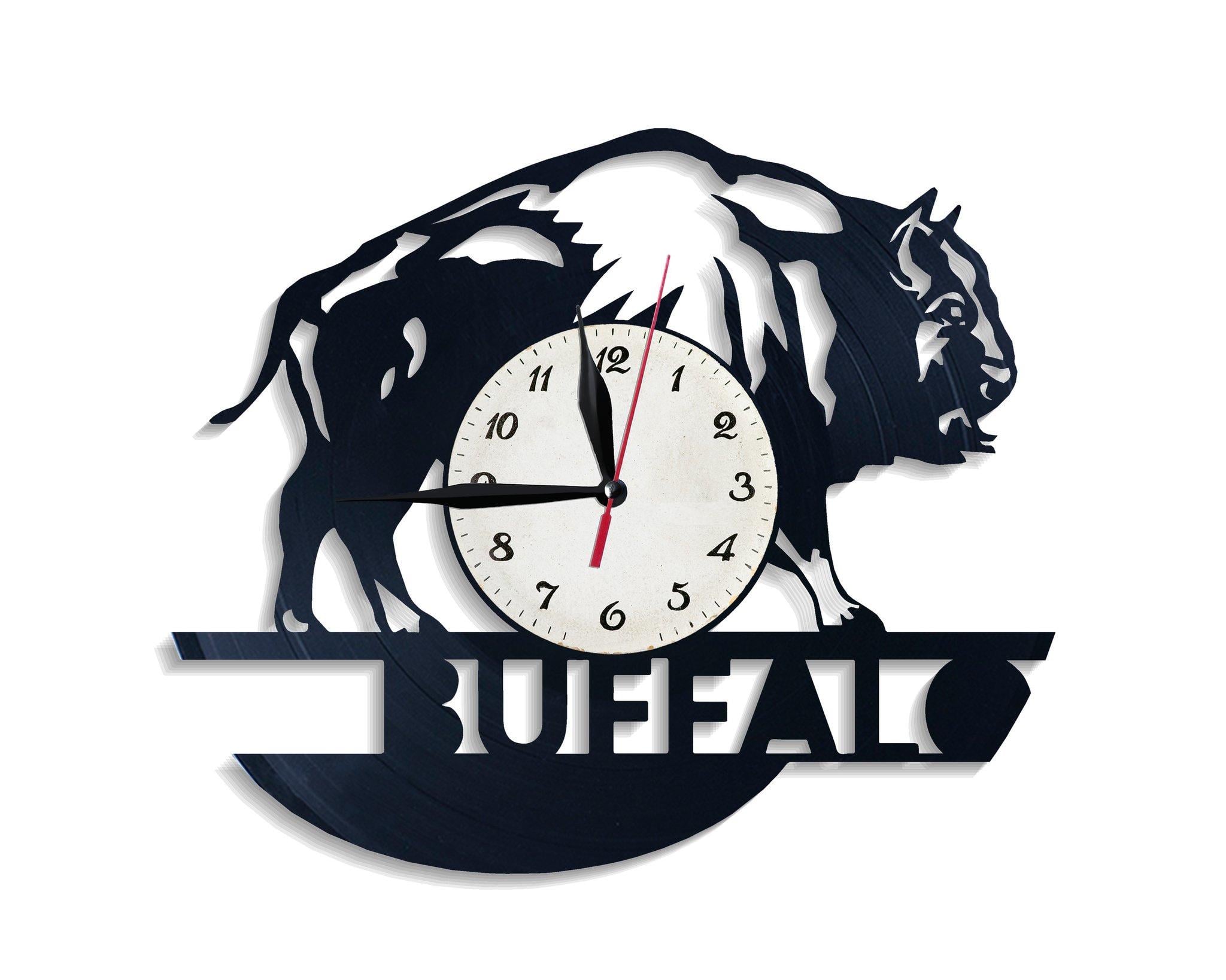 Часы настенные Буйвол 2548 из виниловой пластинки