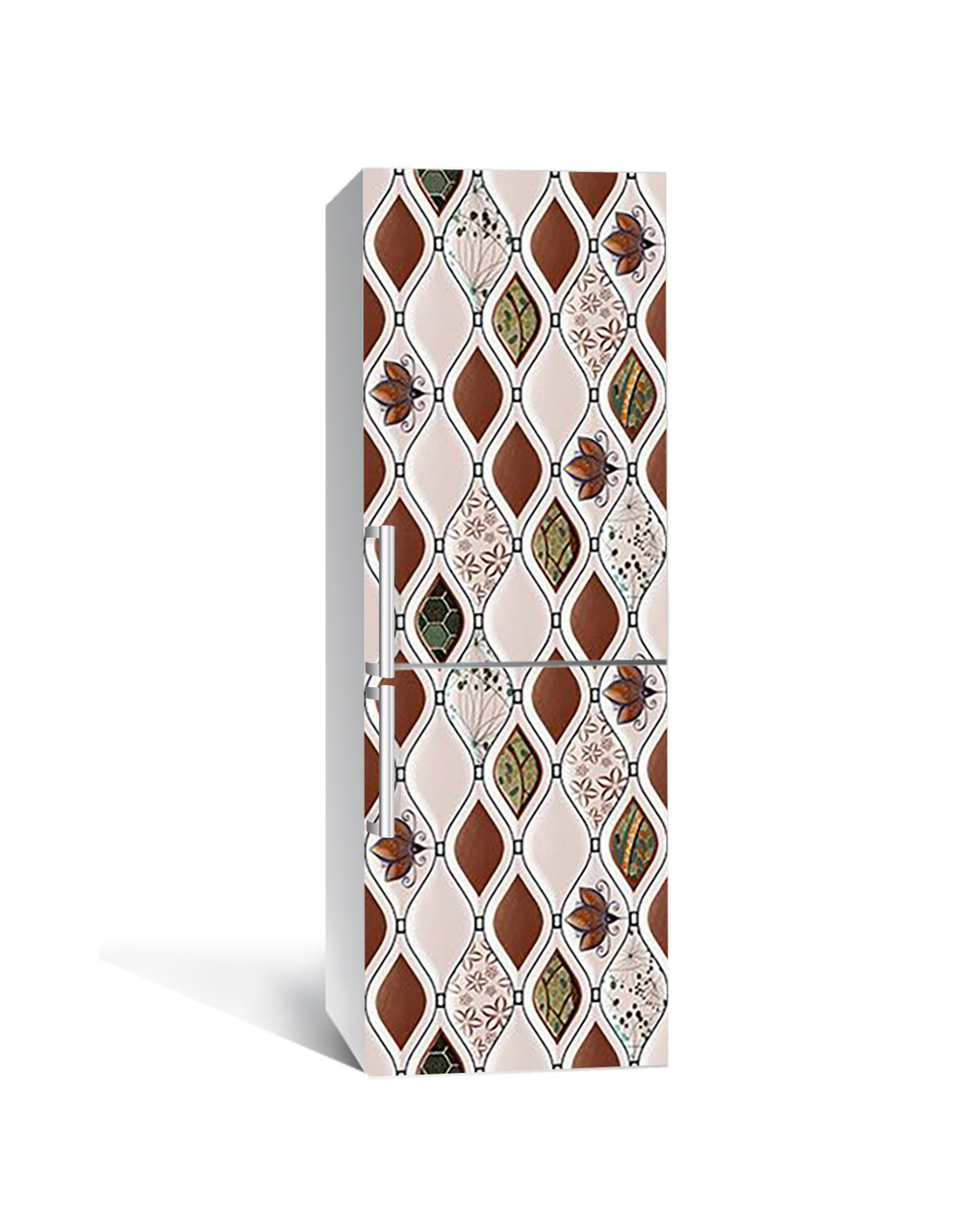 Наклейка на холодильник Zatarga Плавные ромбы 650х2000 мм (1323454504)