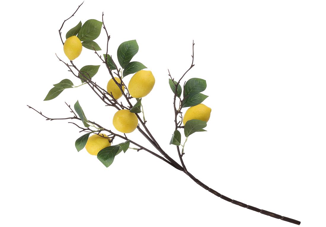 Искусственная ветка BonaDi Лимоны 93 см (713017)