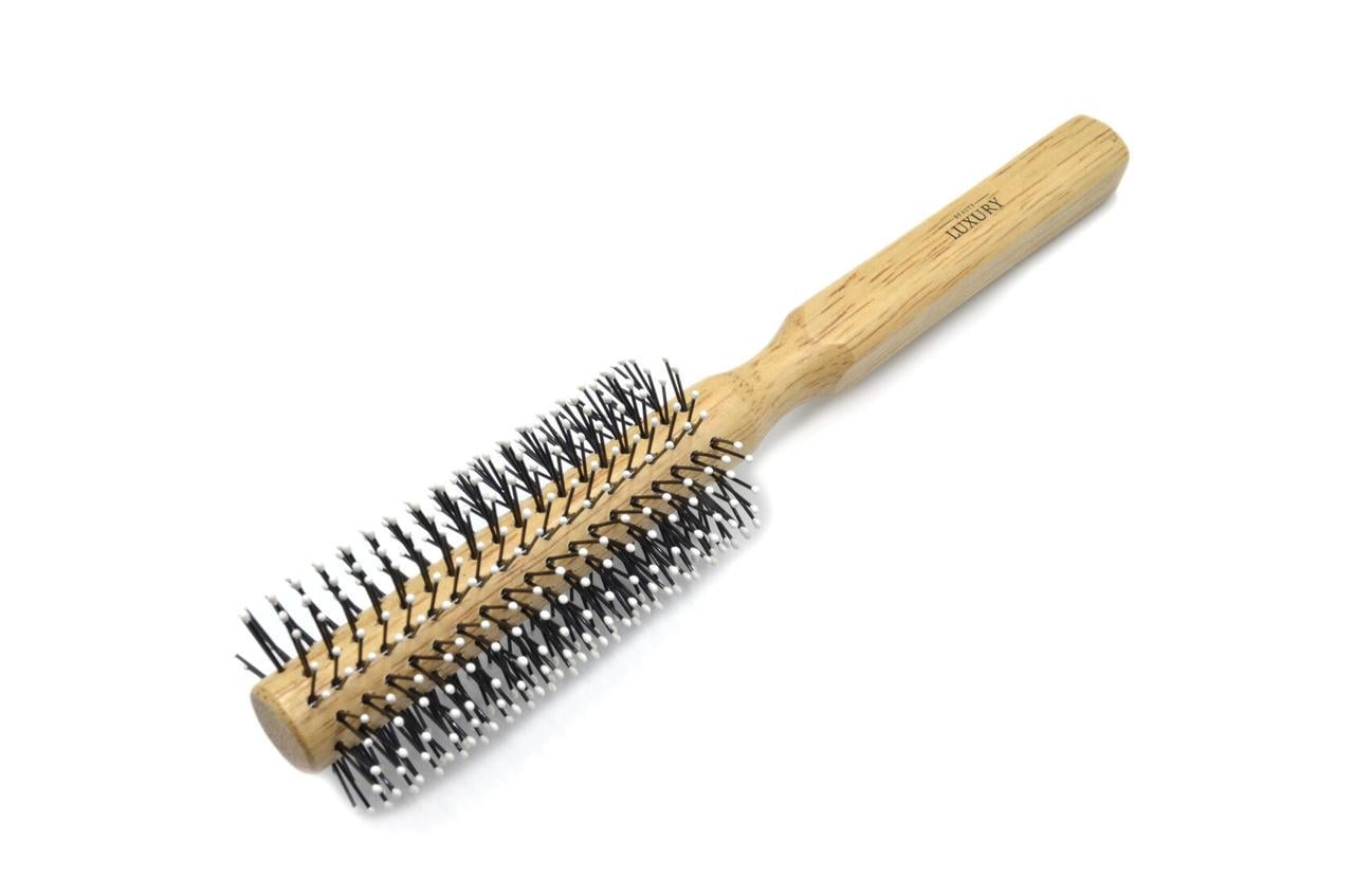 Щетка массажная для волос деревянная Beauty Luxury HB-03-01