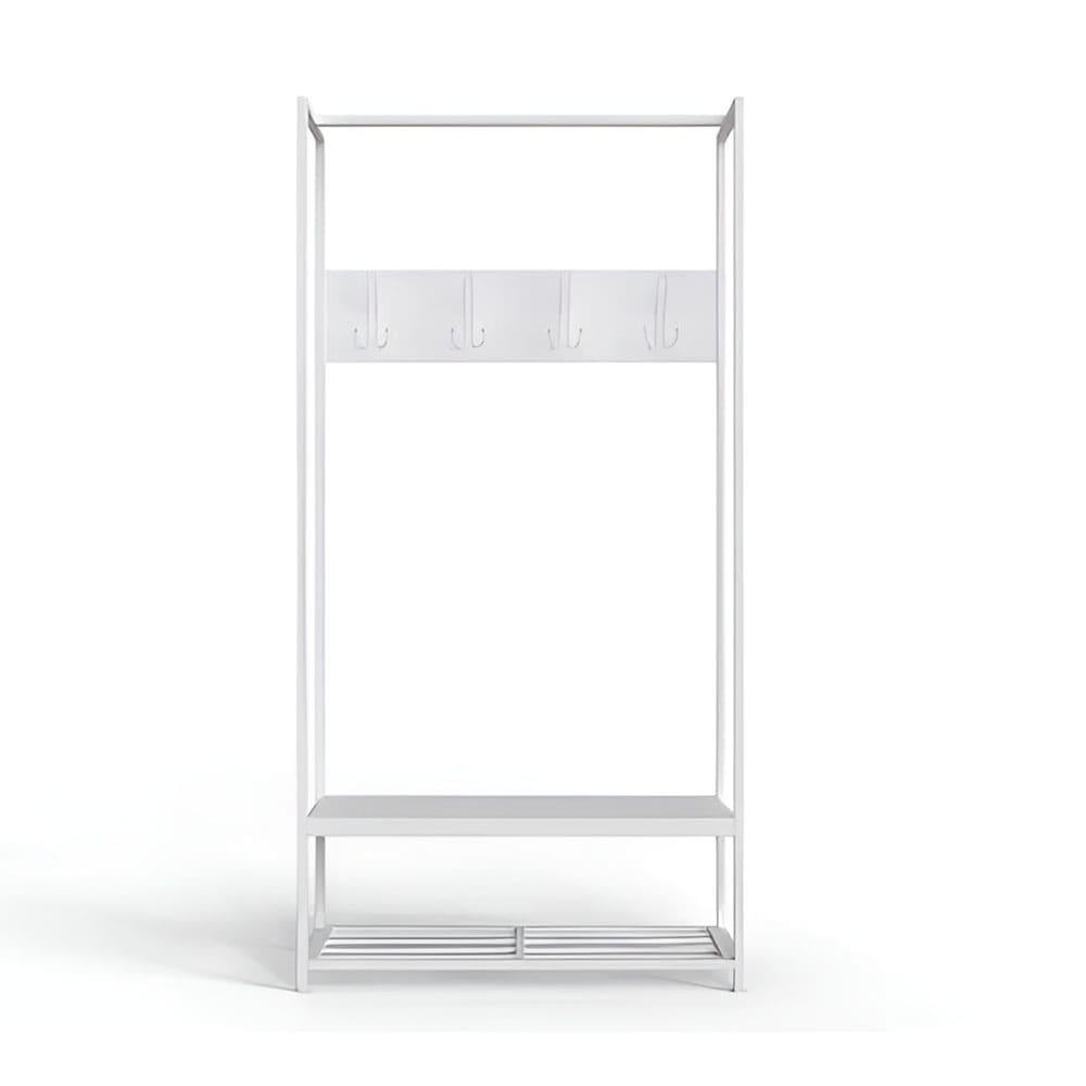 Вешалка модульная напольная Ferrum-decor Трелис 13 ДСП 16 мм 180x90x38 см Белый/Белый (FRD-104331)