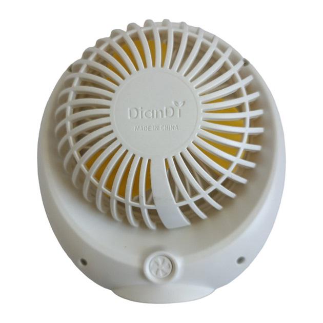 Вентилятор настольный портативный DianDi Mini Fan SQ-1978A аккумуляторный с USB-зарядкой Белый - фото 3