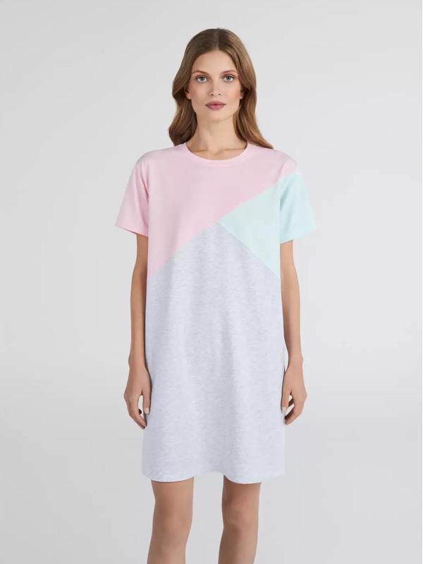 Сорочка домашняя женская Ellen L Серый меланж (LDK 129/02/01)