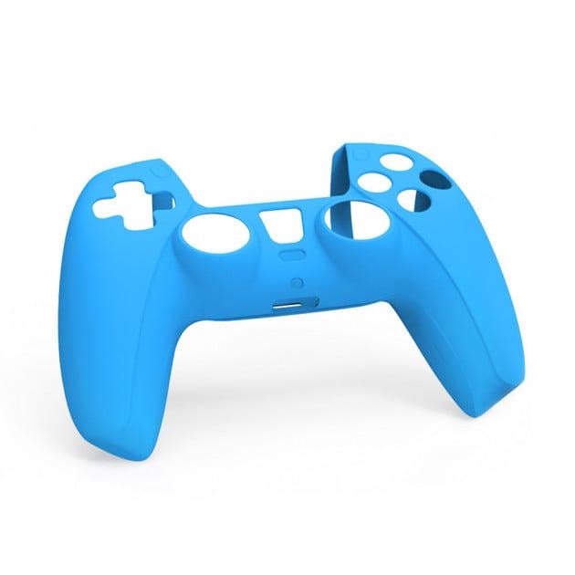 Защитный Силиконовый Чехол Dobe на Контроллер Dualsense PS5 для Sony PlayStation 5 Blue (UD569)