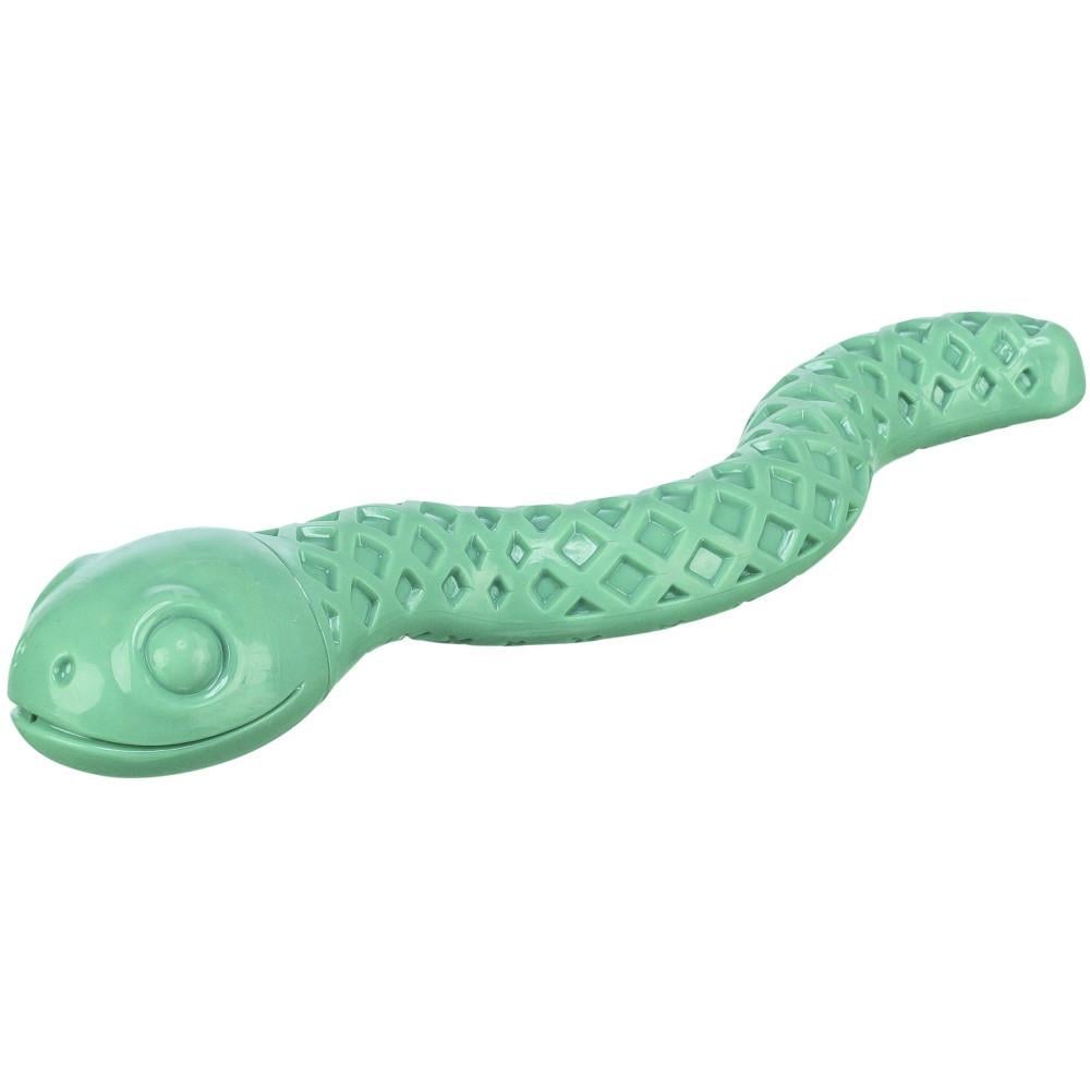 Іграшка для собак Trixie Змія для ласощів термопластична 27 см Зелений (4011905349312)