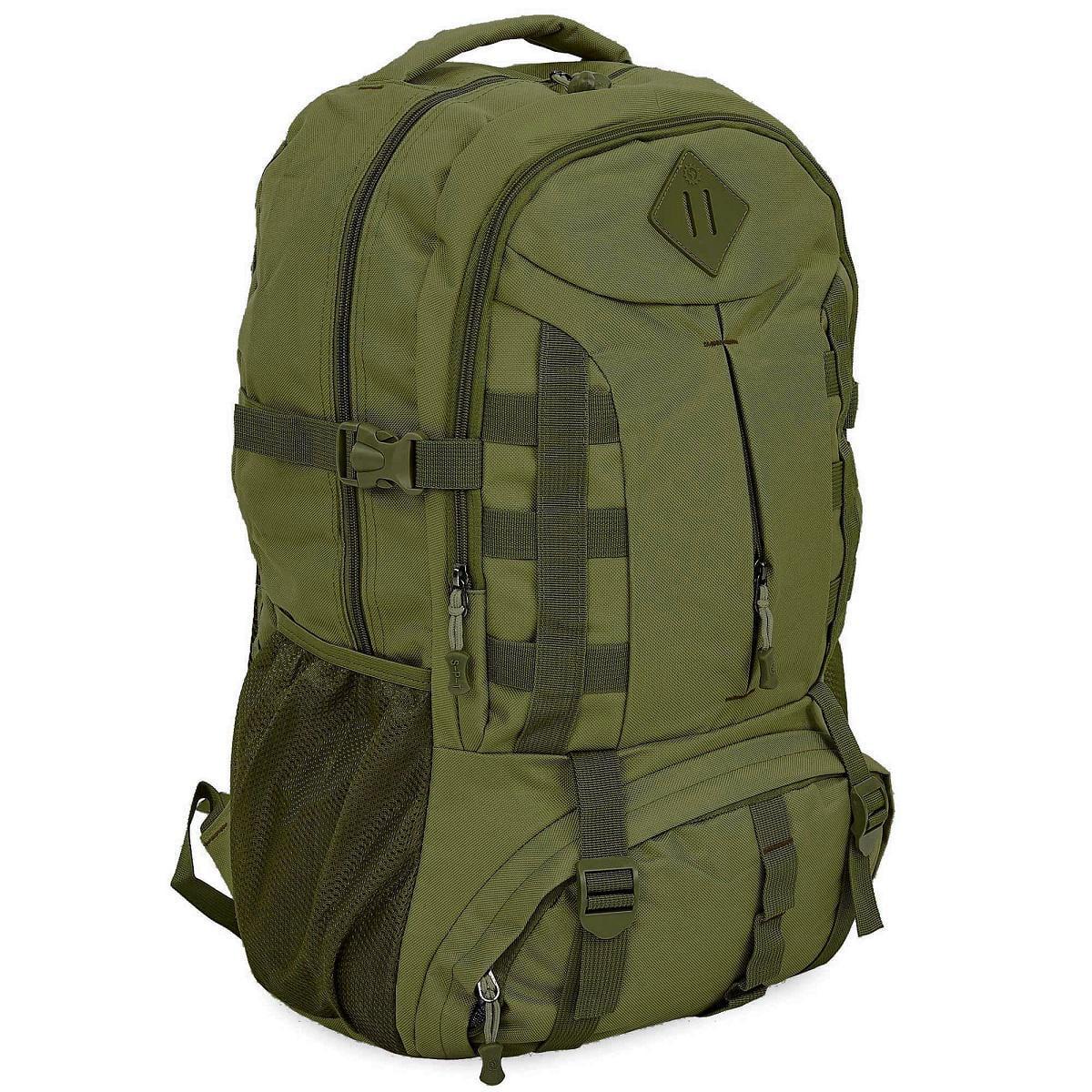 Рюкзак туристический 40 л 50х34х19 см Оливковый (TY-0865-OL)