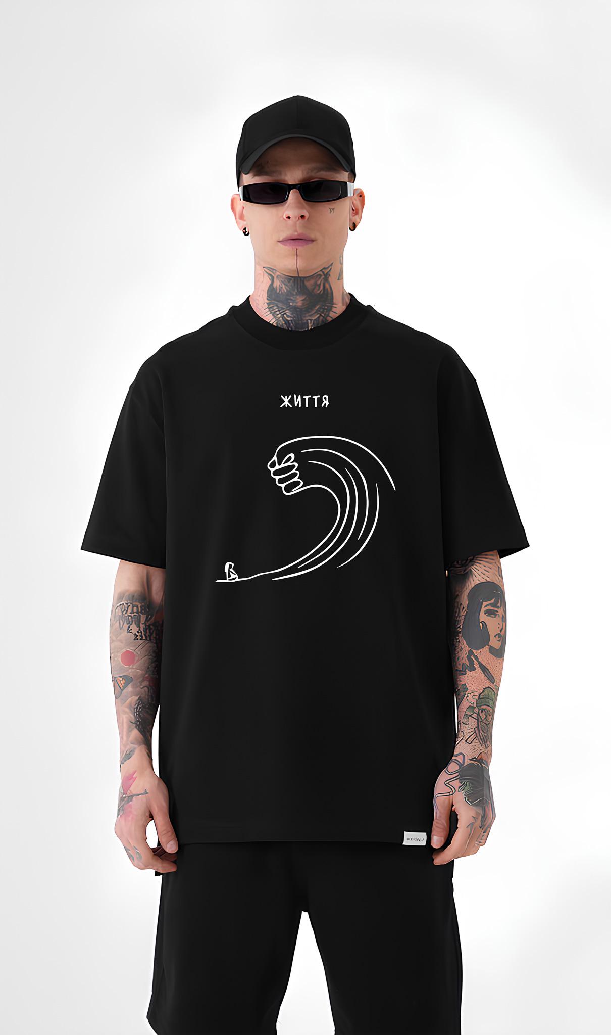 Футболка з мерчем 58-208 S Чорний (42284)